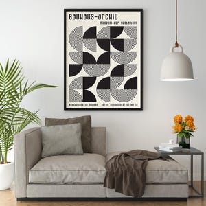 Poster Vintage Bauhaus Archiv Riproduzione Giclee Stampa Artistica Fine Art su Carta Fotografica Satinata 240 gr ideale per Decorazione Casa