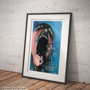 Póster Pink Floyd The Wall 1982 - Póster de reproducción vintage Arte Música Banda de rock Conciertos Affiche Giclee Bellas Artes Lámina