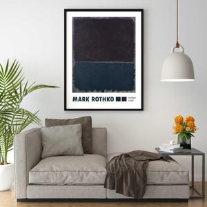 Poster Mark Rothko Untitled Riproduzione Giclee Stampa Fine Art su Carta Fotografica Satinata 240 stile Moderno ideale per Decorazione Casa