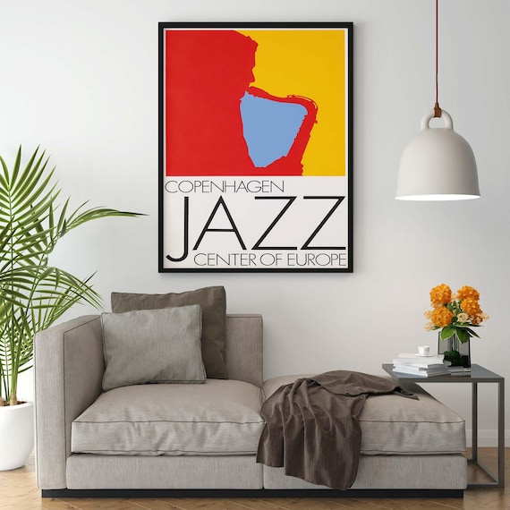 Poster vintage abstrait musique et groupe de jazz - Peinture