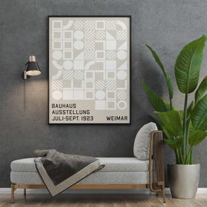 Poster Vintage Bauhaus 1923 Riproduzione Giclee Stampa Artistica Fine Art su Carta Fotografica Satinata 240 gr ideale per Decorazione Casa