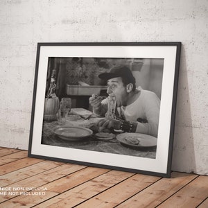 Poster Alberto Sordi Spaghetti Riproduzione Giclee Stampa Artistica Fine Art ideale per Decorazione Casa