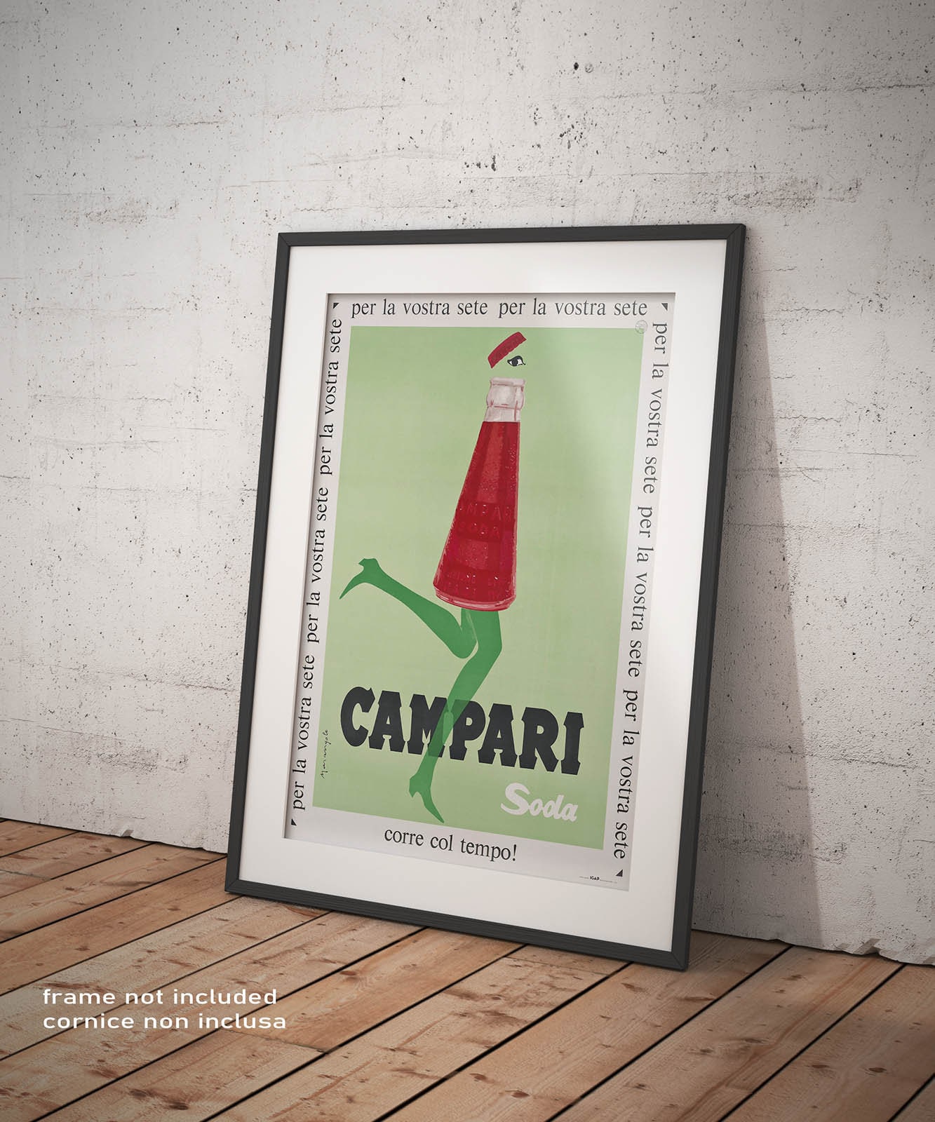 Poster Marangolo Campari Soda Reprodução Vintage Poster Bebidas Vinhos Affiche Giclée Fine Art Print Casa Restaurantes Bares