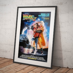 Poster Back to the Future 2 (Ritorno al Futuro 2) Riproduzione Giclee Stampa Fine Art Locandina Manifesto Cinema ideale per Decorazione Casa