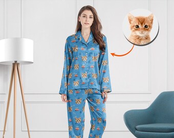 personalised cat pyjamas