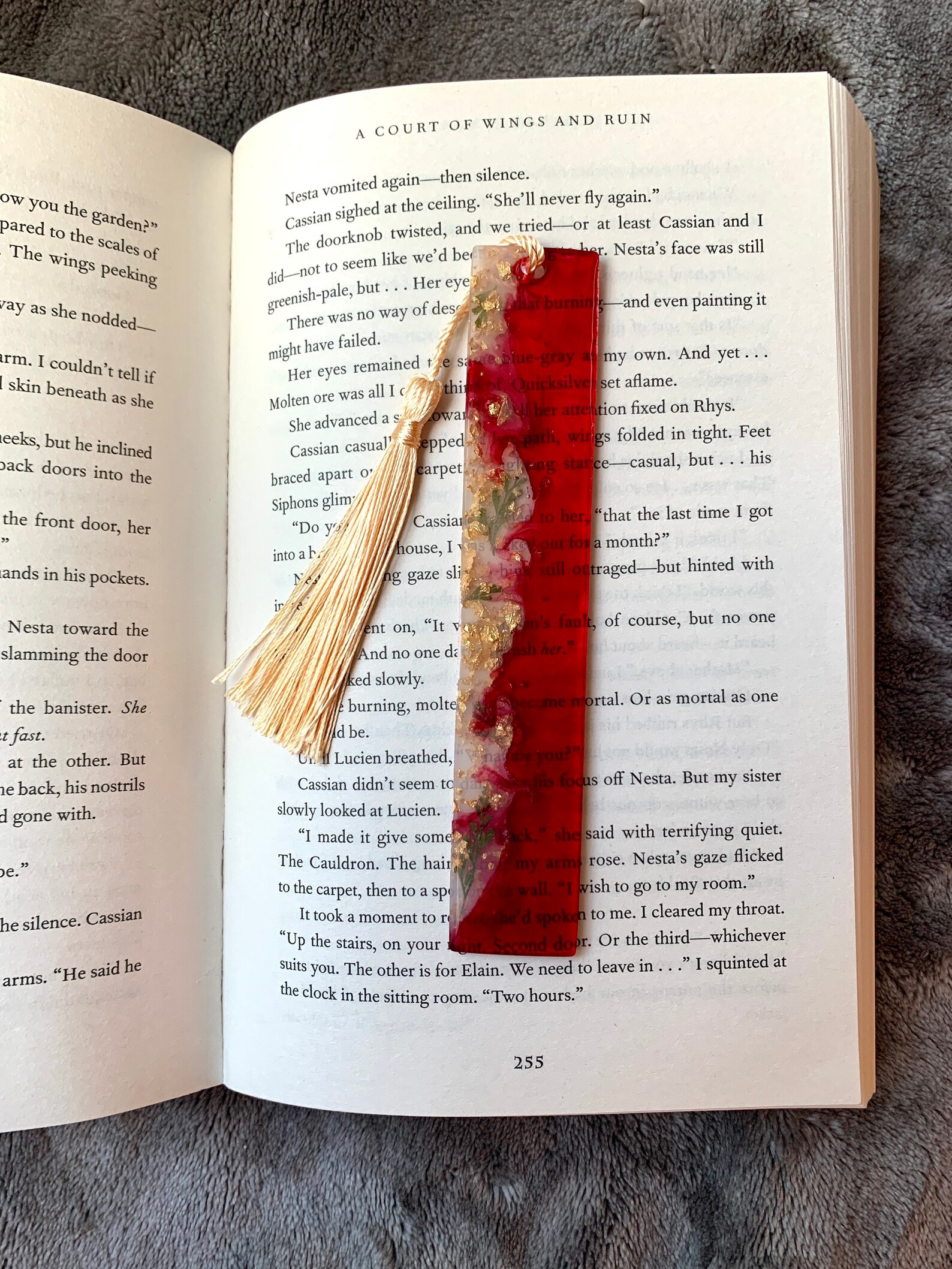 A Court of Thorns and Roses Resin Bookmark Etsy