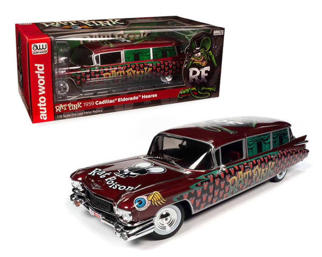 AUTO WORLD 1:18 RAT FINK 1959 CADILLAC ELDORADO HEARESE ラット