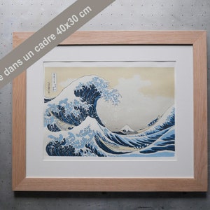 The Great Wave off Kanagawa Hokusai Screenprint Japanese print Handcrafted Image Print Screenprint Art Japanese art image 4