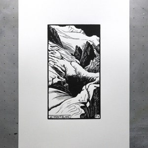 Mont Blanc - Felix Vallotton - Screenprint - Handmade print - Image - Printing - Screenprint