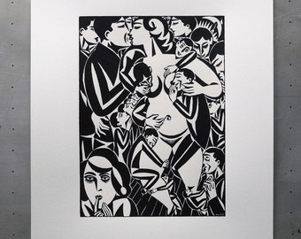 Désir - Frans Masereel - Sérigraphie - Estampe artisanale - Image - Impression - Screenprint - Art