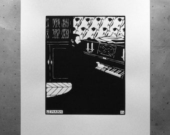 The Piano - Felix Vallotton - Screenprint - Artisanal print - Image - Print - Screenprint