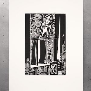 The Lovers - Frans Masereel - Screenprint - Handmade print - Image - Printing - Screenprint - Art - Siebdruck - Zeefdruk