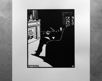 La Violon - Felix Vallotton - Sérigraphie - Estampe artisanale - Image - Impression - Screenprint