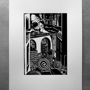 The Kiss - Frans Masereel - Screenprint - Handcrafted Print - Image - Print - Screenprint - Art