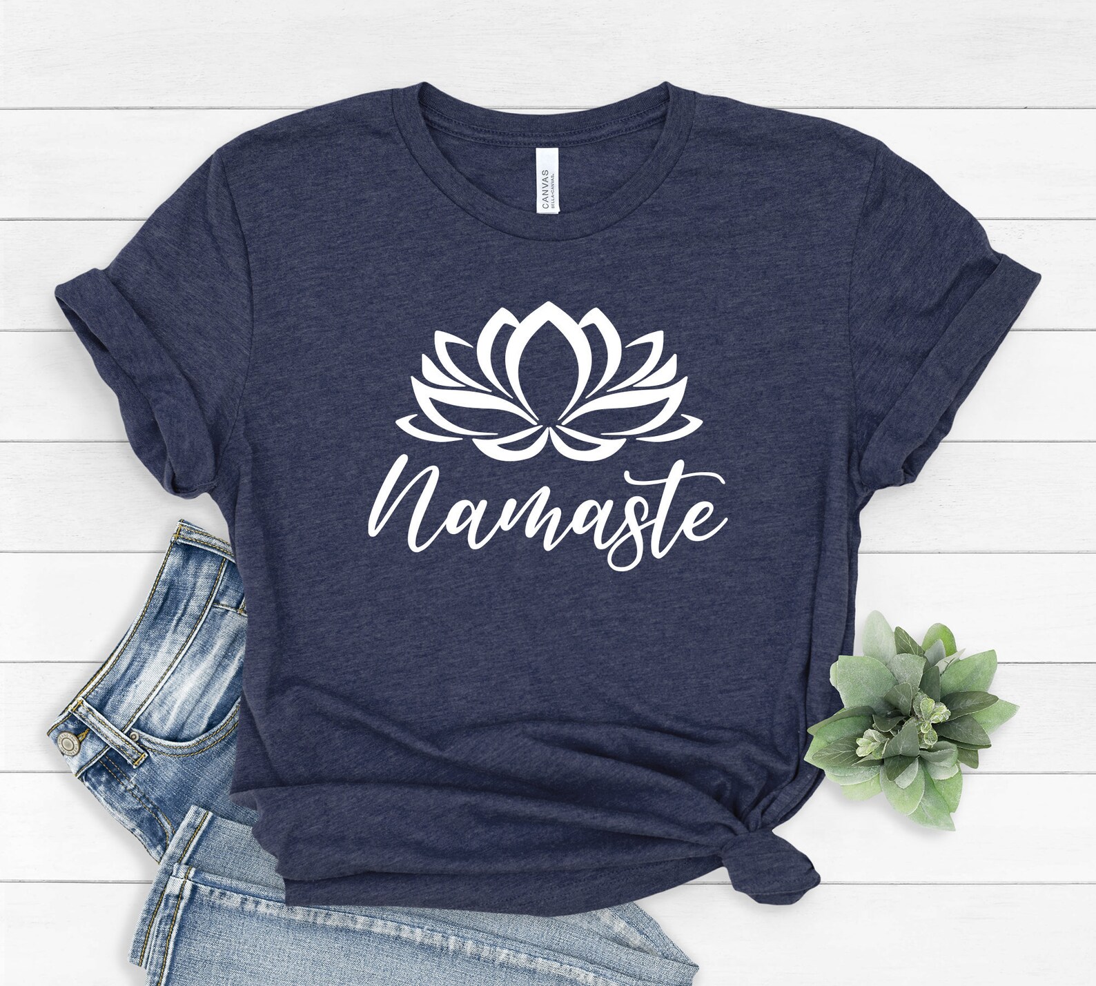 Namaste Shirt Lotus Flower Shirt Yoga Shirt Meditation | Etsy