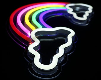 Rainbow DEL Neon Light Stand Bar Lampe Home Nursery Chambre Rainbow DEL Neon Light Stand Bar Lampe Home Nursery Chambre