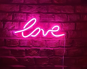 Love Neon Sign | Wall Decor | Wedding Gift | Children's Bedroom Decor | Mothers Day Gift For Her