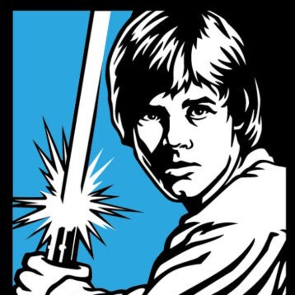 Vinyl Decal Truck Car Sticker Laptop - Sar Wars "Luke Skywalker"