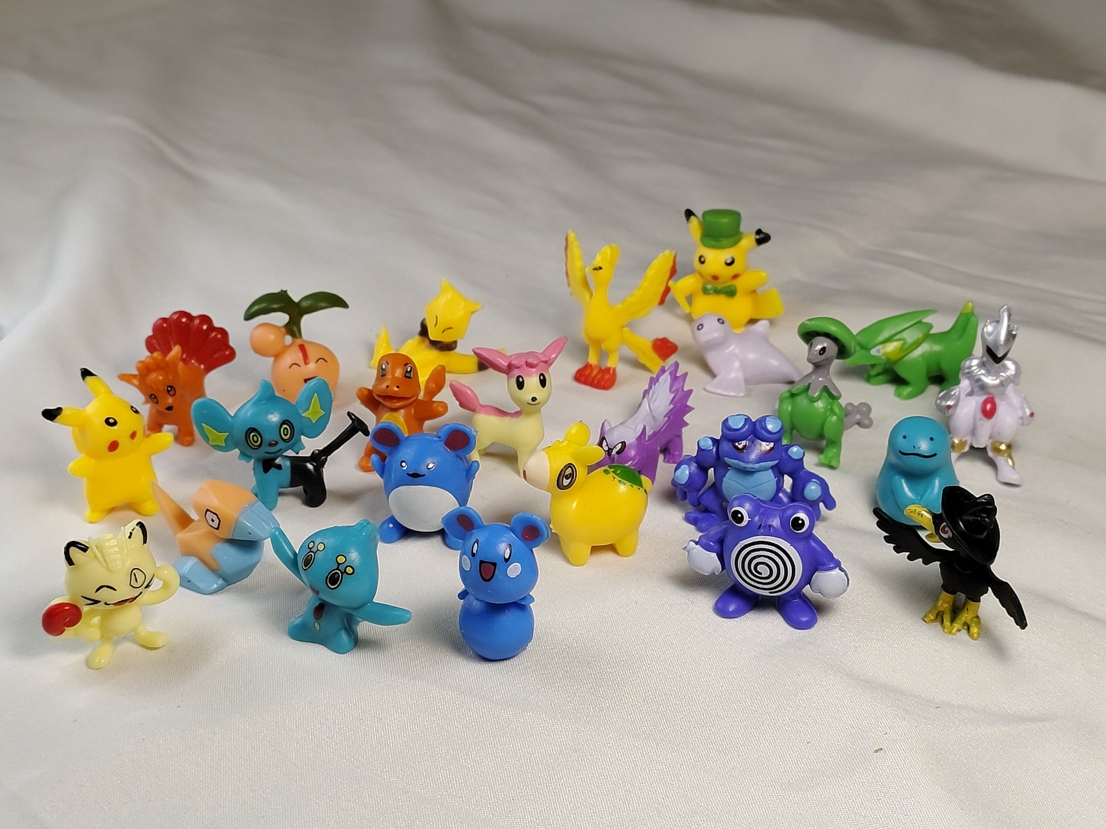 24 PCS Random 1 inch Pokemon Mini PVC Toy Figures Etsy