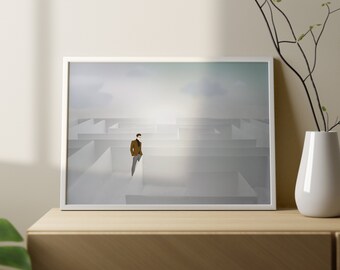 Hijo pródigo, decoración del hogar cristiano, arte de la pared bíblica, arte moderno cristiano, DESCARGA INSTANTE, impresión cristiana, decoración de la sala de estar, arte de la pared