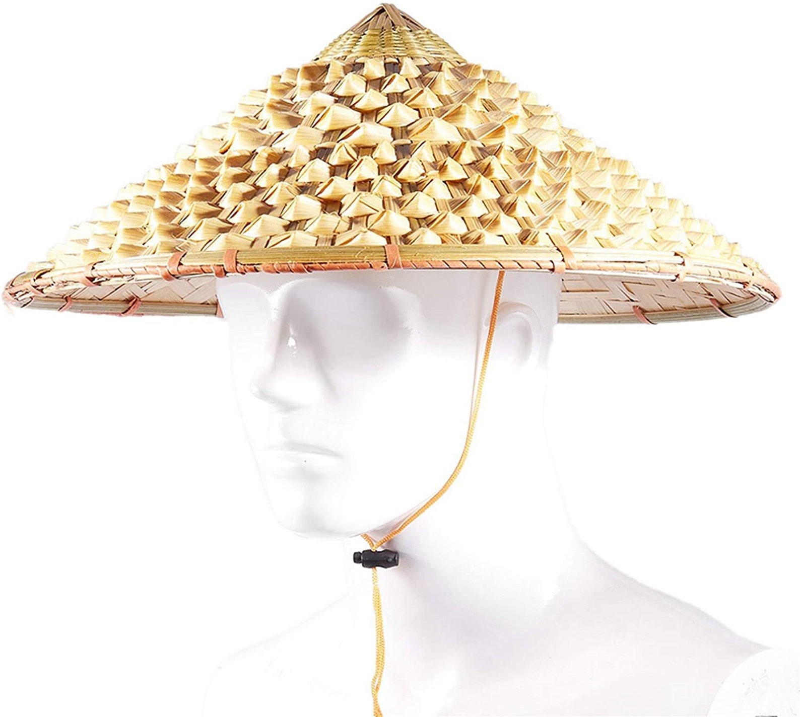 Japanese style coolie straw bamboo cone sun hat garden farmer Etsy