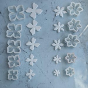 Polymer clay cookie cutter - Flower shape - Handmade jewelry tool - Earring creation