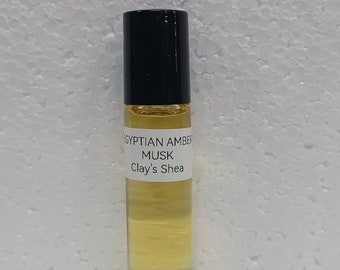 Óleo corporal perfumado com fragrância de âmbar e almíscar egípcio, 9,5 ml (1/3 oz) em roll-on