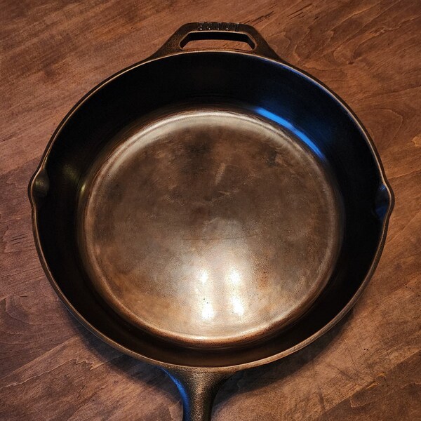 Smooth Cast Iron Skillet Etsy