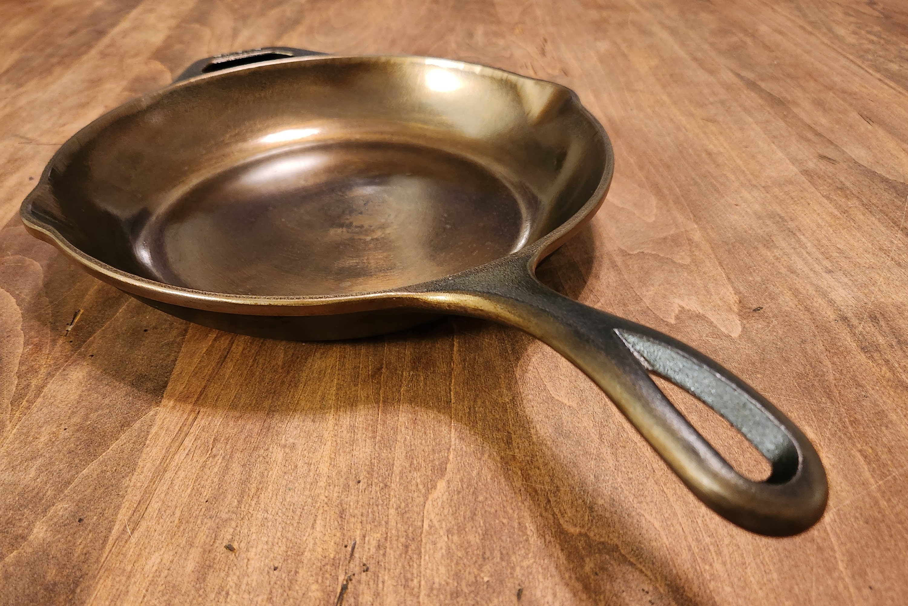 10inch Cast Iron Skillet Smooth and Seasoned Etsy