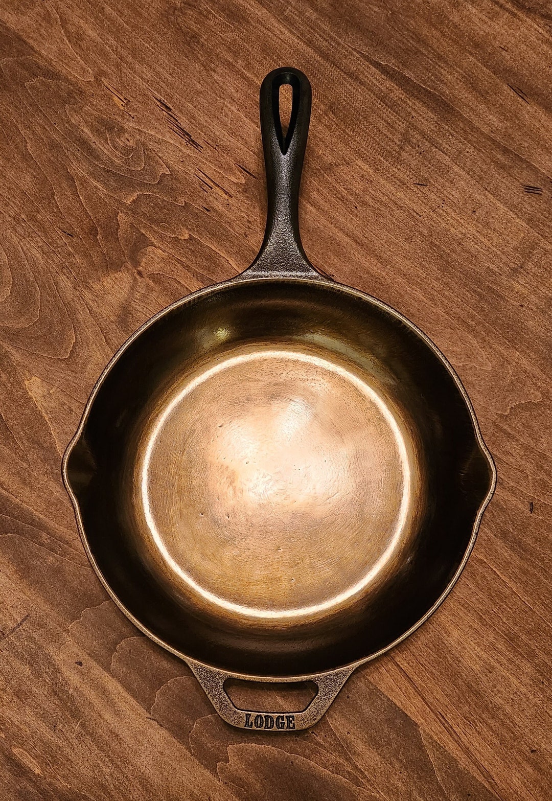 10inch Cast Iron Skillet Smooth and Seasoned Etsy