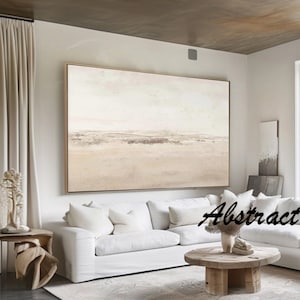 Beige Abstract Gallery Wall Art Beige minimal home decor Modern Minimalist wall Art Simple Neutral Nordic Painting Simple Abstract Art