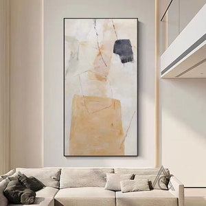 neutral abstract wall art,modern abstract wall art，Beige Canvas Art, Modern Beige minimalist art ,Abstract Neutral art ,beige wall decor