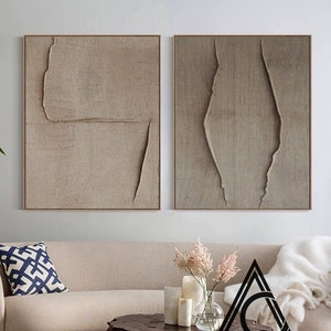 japandi wall art wabi sabi wall art Set of 2 Beige Wabi sabi japandi wall art Neutral Wabi sabi art Set of 2 Earth tone waibi sabi wall art