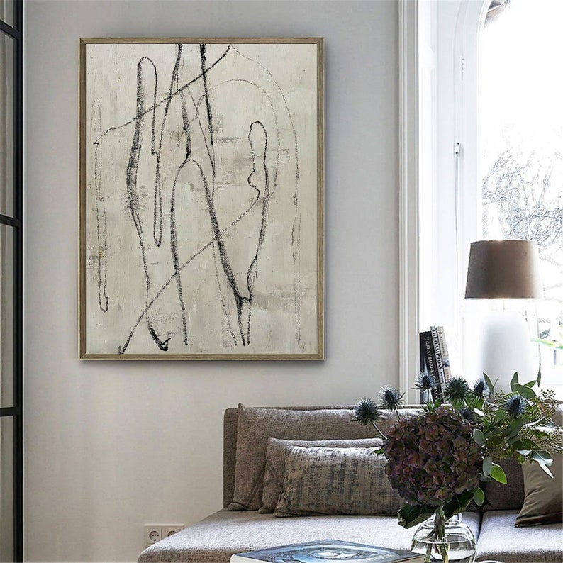 Extra Large Wall Art Black Black Wall Art Large Black and Etsy