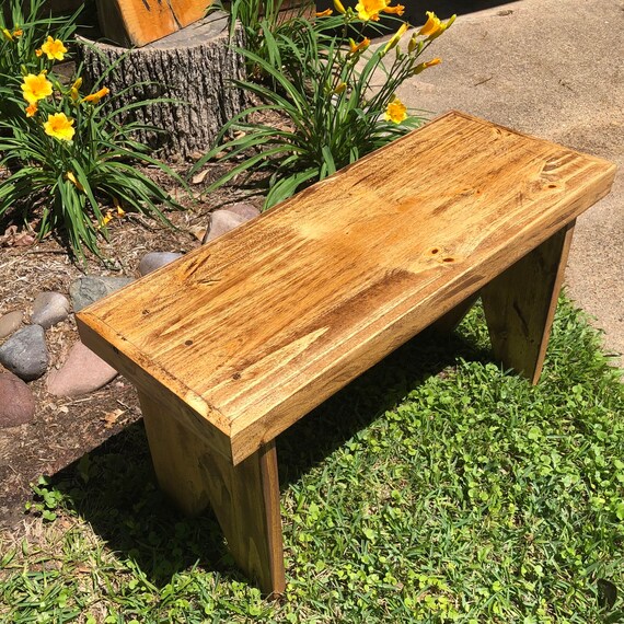 Wood sitting bench deals