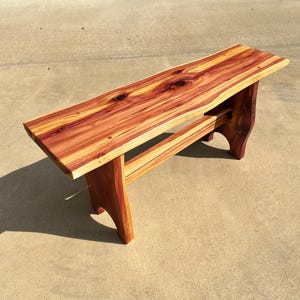 Red Cedar live edge sitting bench