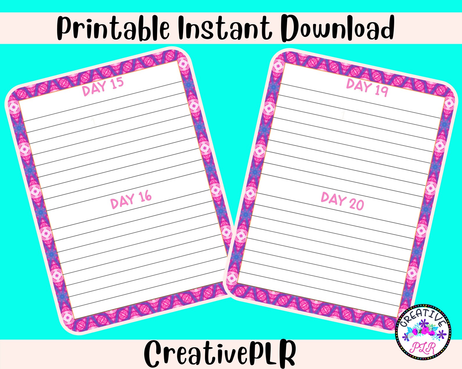 One Good Thing a Day Journal/planner | Cleaning Checklist | Instant ...