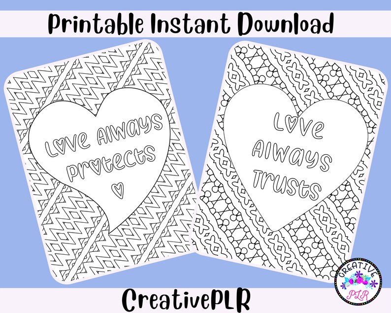 Love Quotes Coloring Pages | 10 Printable Coloring Pages | Instant ...