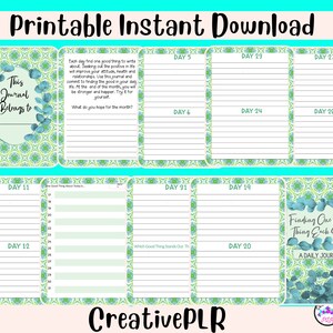 Green One Good Thing a Day Journal/planner | Cleaning Checklist ...