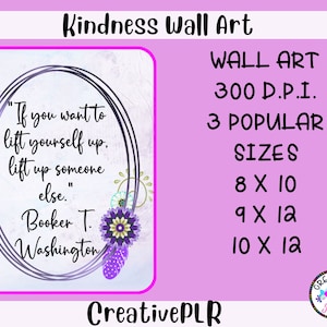 Washington Kindness Quote  Printable Wall Art | Decorative Wall Art |  Printable Art | Home Art