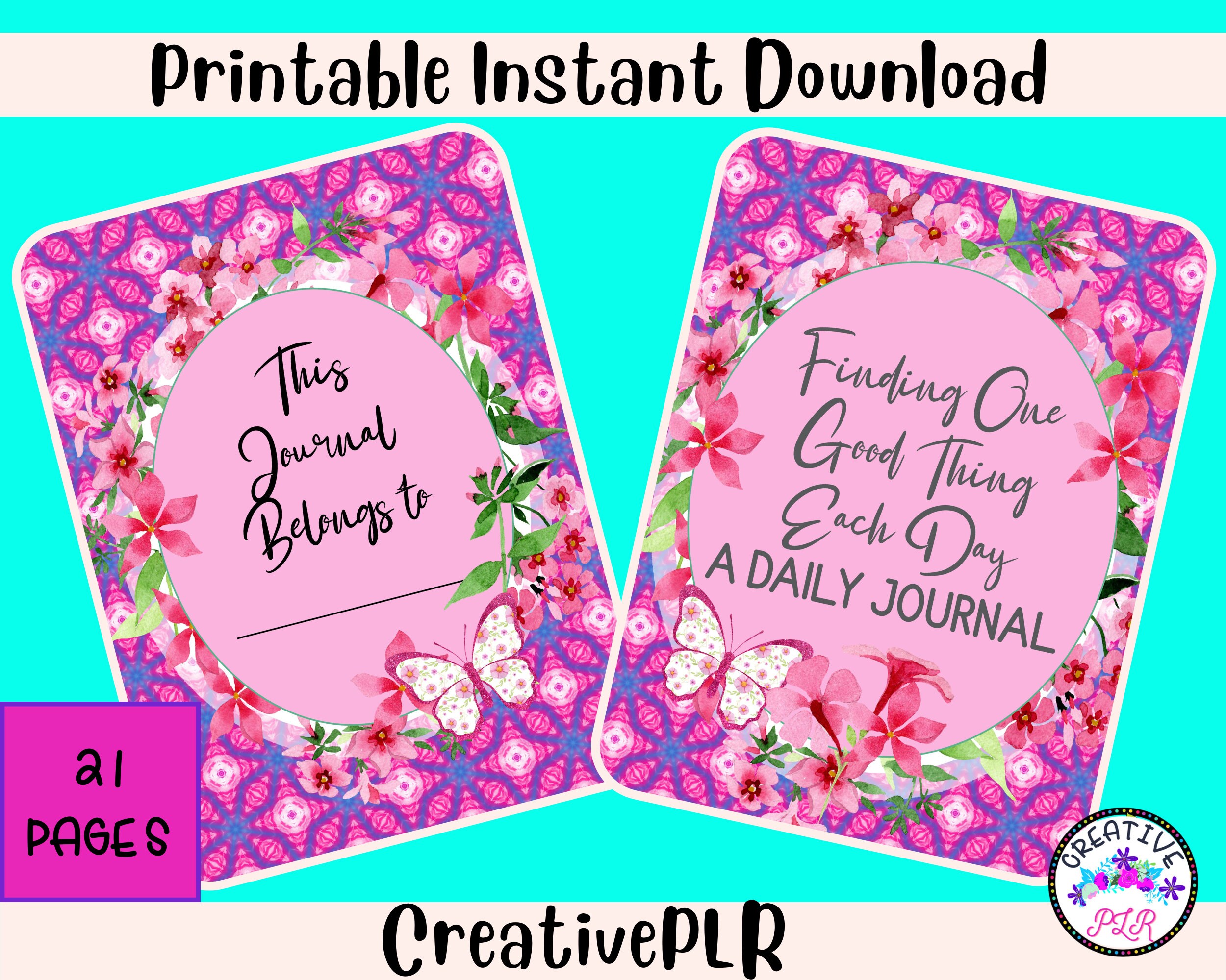 One Good Thing a Day Journal/planner | Cleaning Checklist | Instant ...