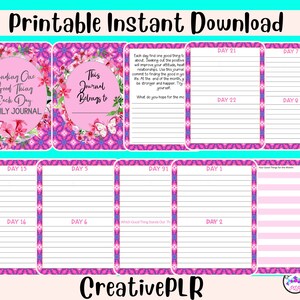 One Good Thing a Day Journal/planner | Cleaning Checklist | Instant ...