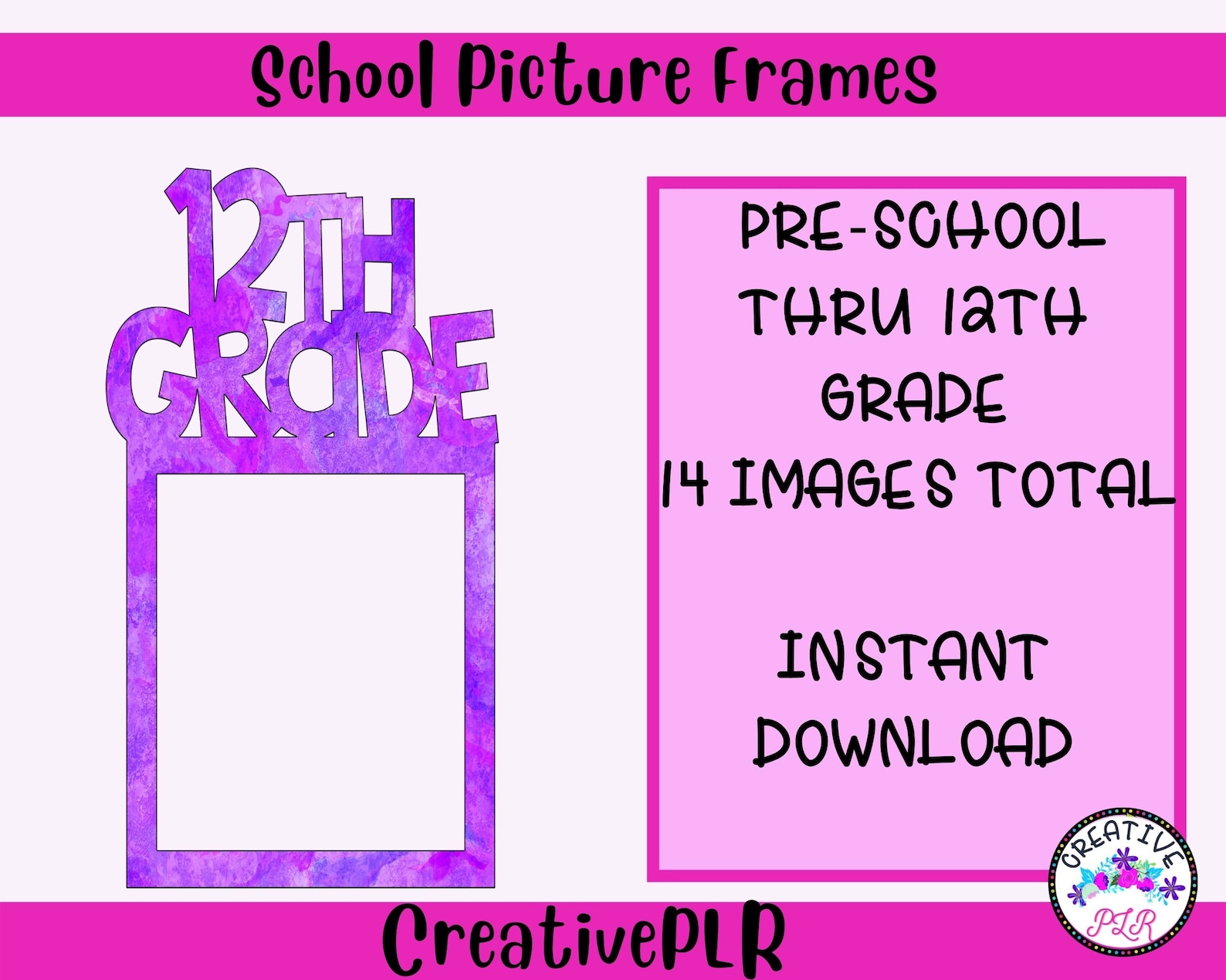 Plum School Picture Frames Etsy