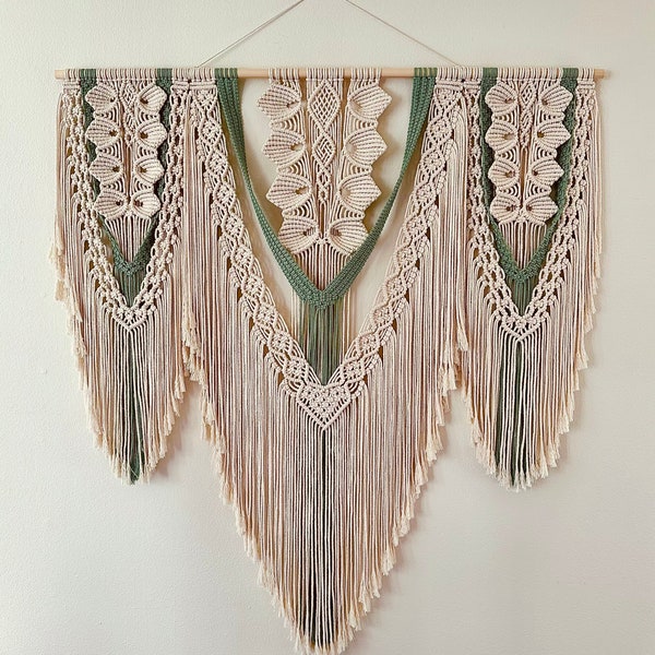 Extra Large Modern Macrame Wall Hanging, Unique Wall Decor