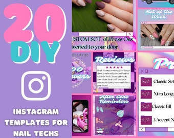 Instagram templates for Nail techs-Mermaid Milkshake Theme