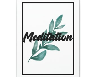 Meditation- Meaningful Canvas Wall Decor