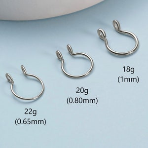 Fake Septum Nose Rings.Faux Septum Ring.No Piercing.Clip On Septum Rings.Faux Septum Nose Hoops.Septum Cuff.Minimalist Gold Septum Rings