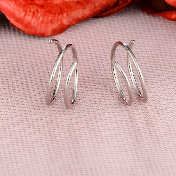 Double Hoop Earrings Etsy
