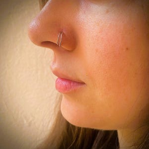 Cartilage Earrings - Hypoallergenic Cartilage Hoops - Huggie Hoop Earrings, Small Gold Hoops - 20 Gauge,22 Gauge,23 Gauge image 9