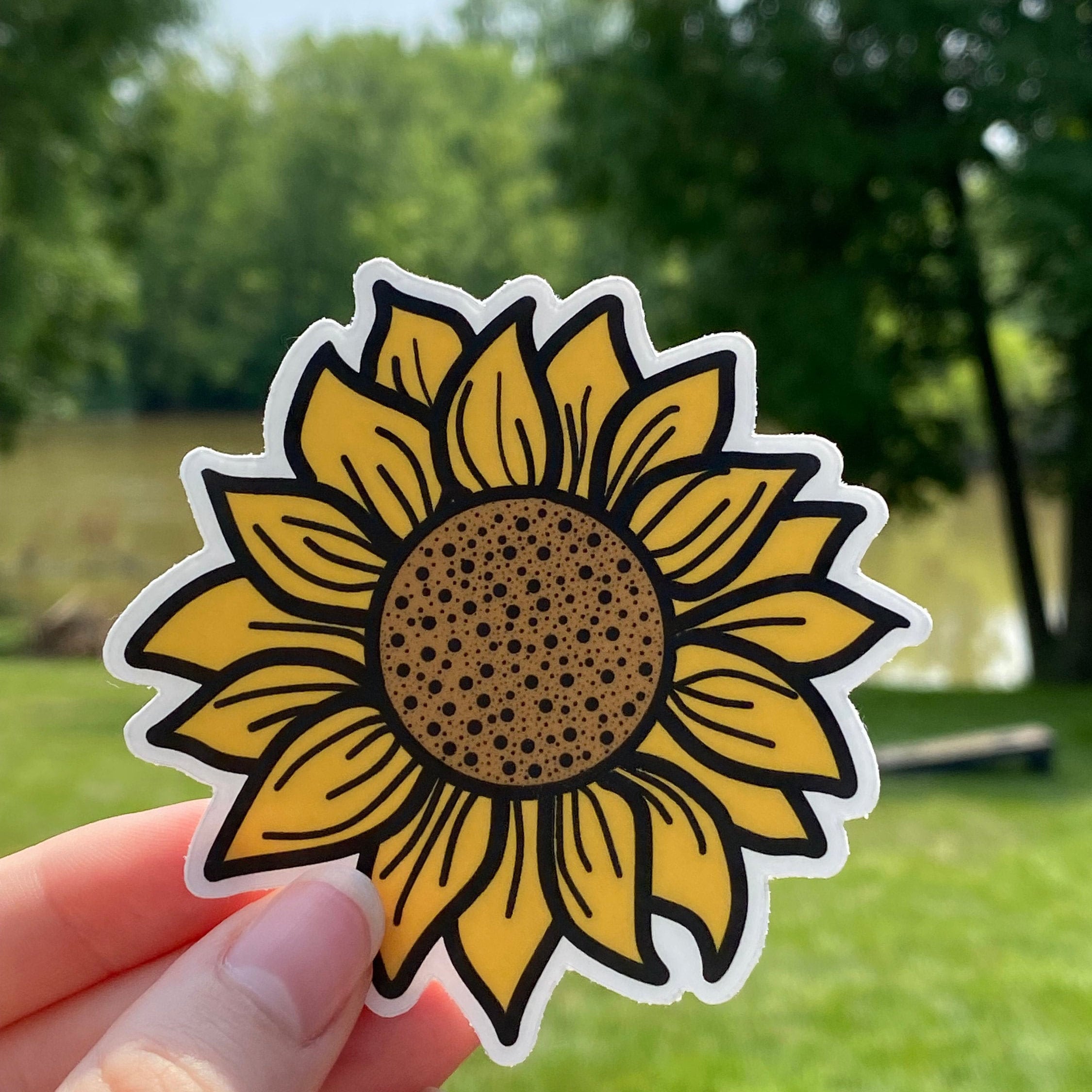 Sunflower Sticker | Etsy